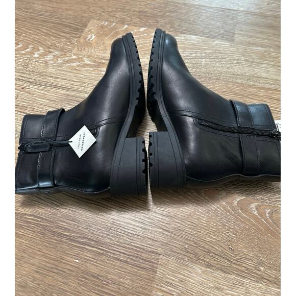 Cole Haan Catherine Waterproof Block Heel Booties 7.5 Chunky - Picture 9 of 12